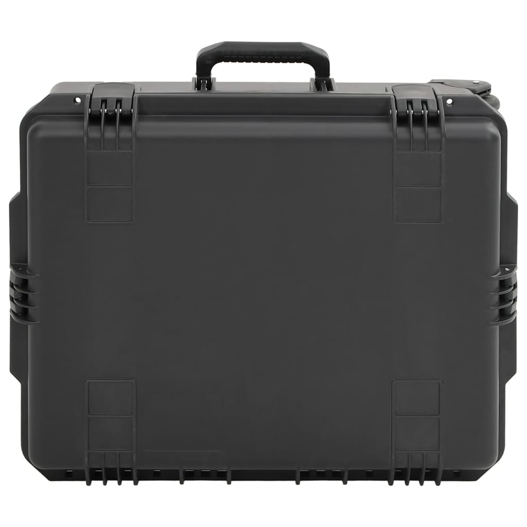 Flightcase draagbaar 62,5x50x28,5 cm PP zwart