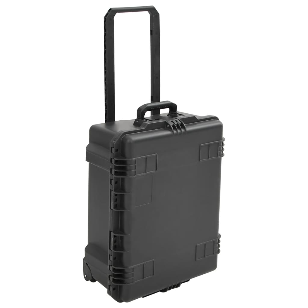 Flightcase draagbaar 62,5x50x28,5 cm PP zwart