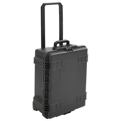 Flightcase draagbaar 62,5x50x28,5 cm PP zwart