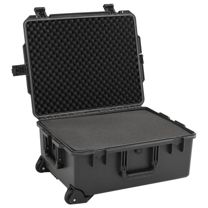 Flightcase draagbaar 62,5x50x28,5 cm PP zwart