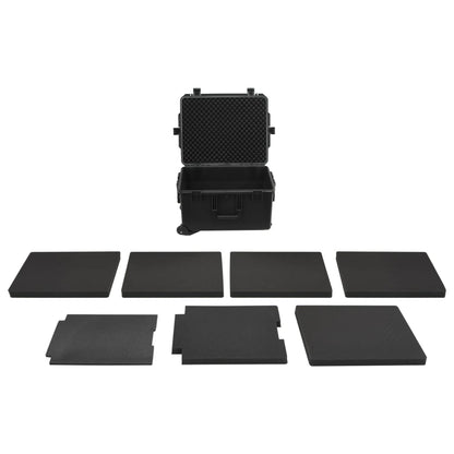 Flightcase draagbaar 62,5x49,5x37 cm PP zwart