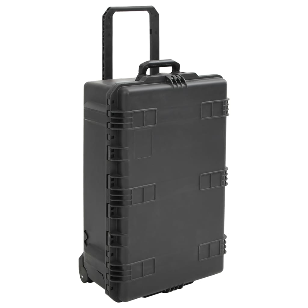 Flightcase draagbaar 79,5x51,5x30,5 cm PP zwart
