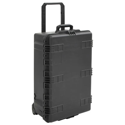 Flightcase draagbaar 79,5x51,5x30,5 cm PP zwart