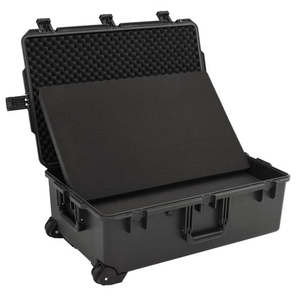 Flightcase draagbaar 79,5x51,5x30,5 cm PP zwart