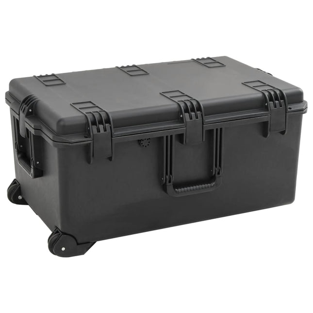 Flightcase draagbaar 79,5x52x39 cm PP zwart