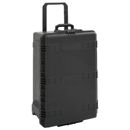Flightcase draagbaar 79,5x52x39 cm PP zwart