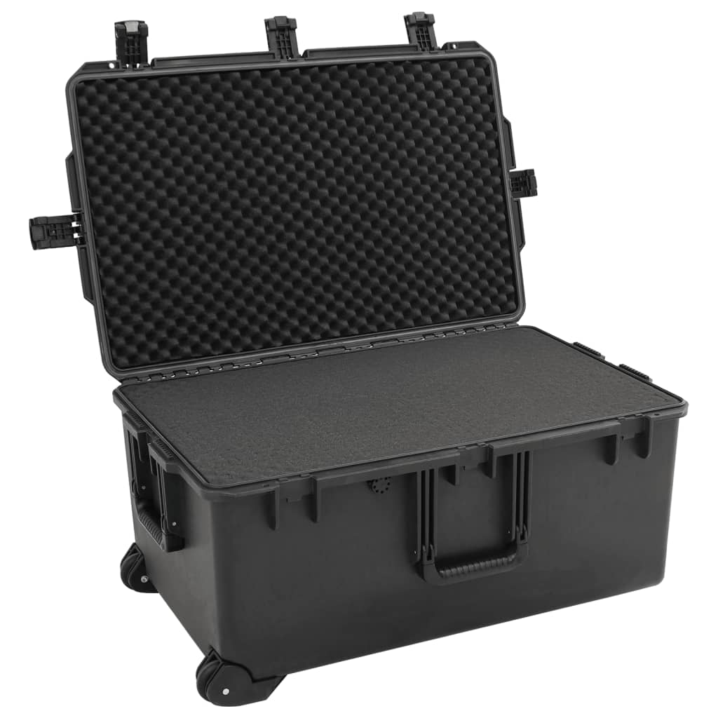 Flightcase draagbaar 79,5x52x39 cm PP zwart