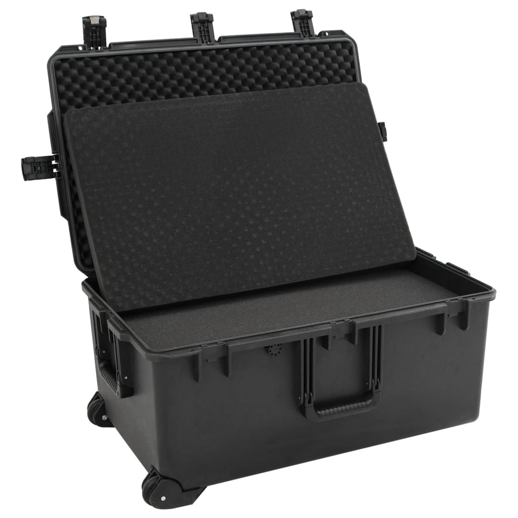 Flightcase draagbaar 79,5x52x39 cm PP zwart