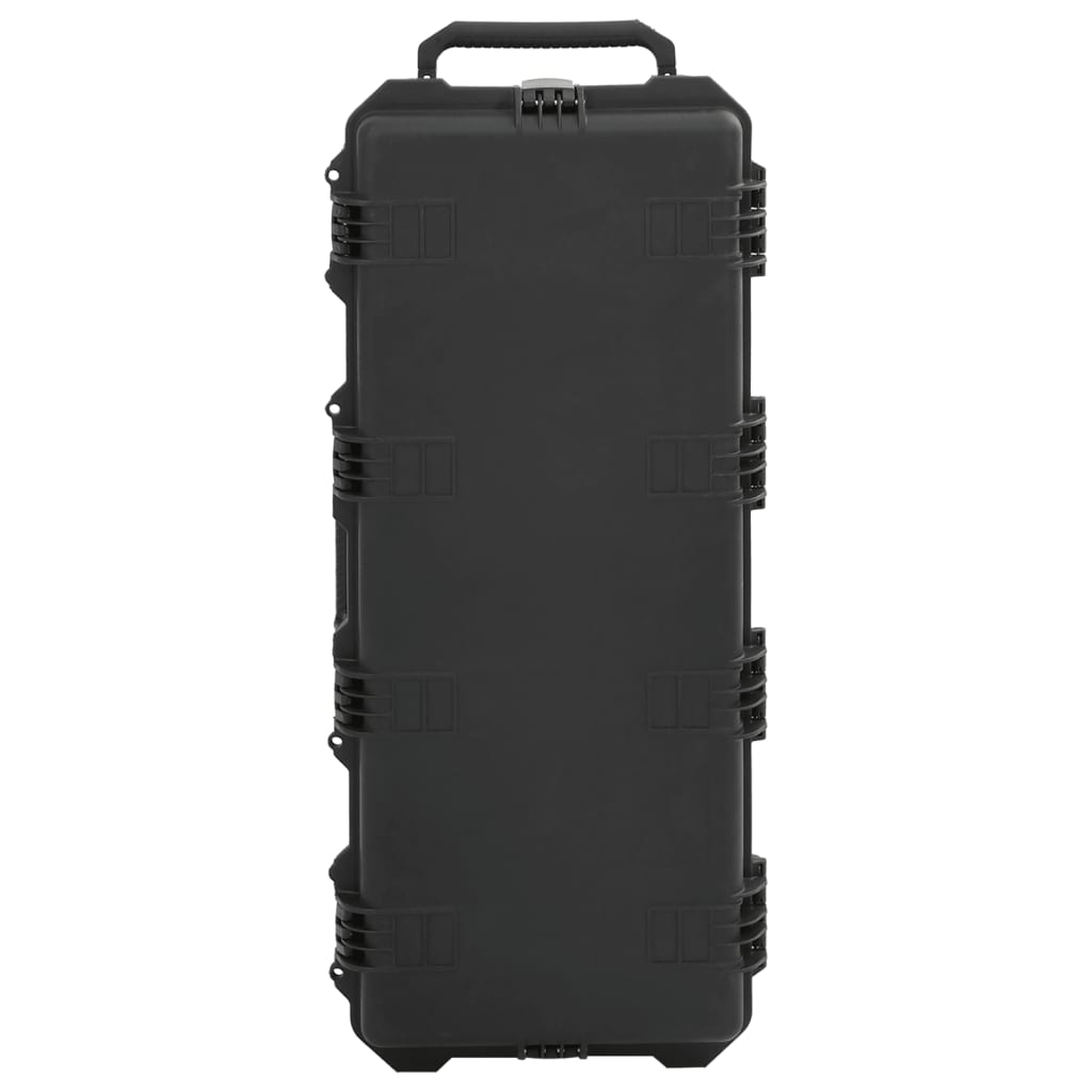 Flightcase draagbaar 100,5x42x17 cm PP zwart