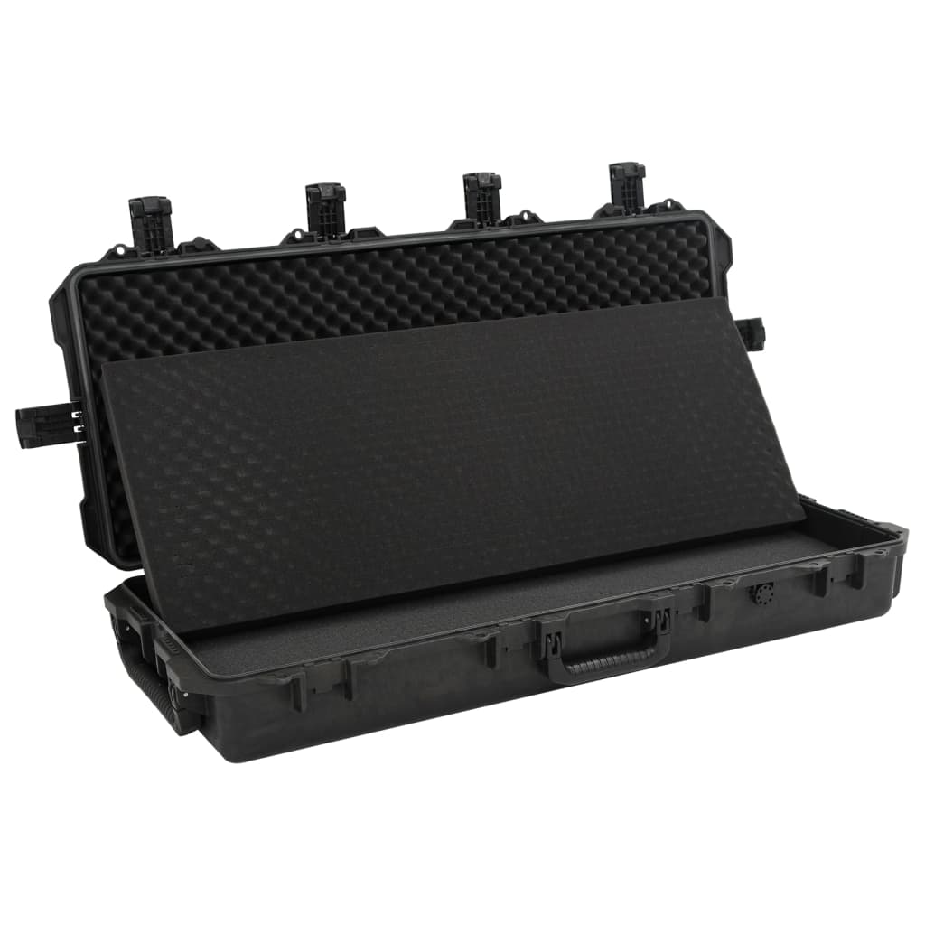 Flightcase draagbaar 100,5x42x17 cm PP zwart