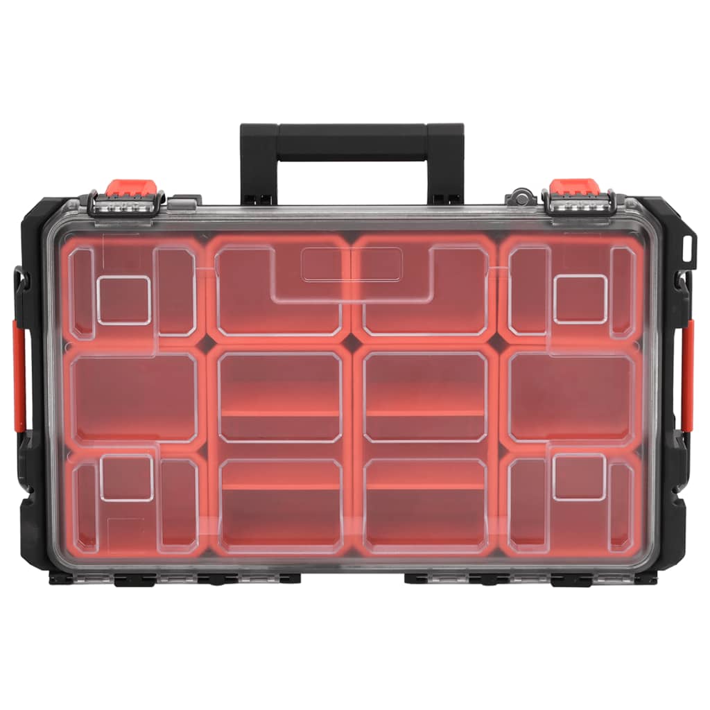 Flightcase draagbaar 55,5x34,5x13,5 cm PP zwart