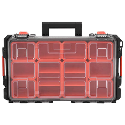 Flightcase draagbaar 55,5x34,5x13,5 cm PP zwart