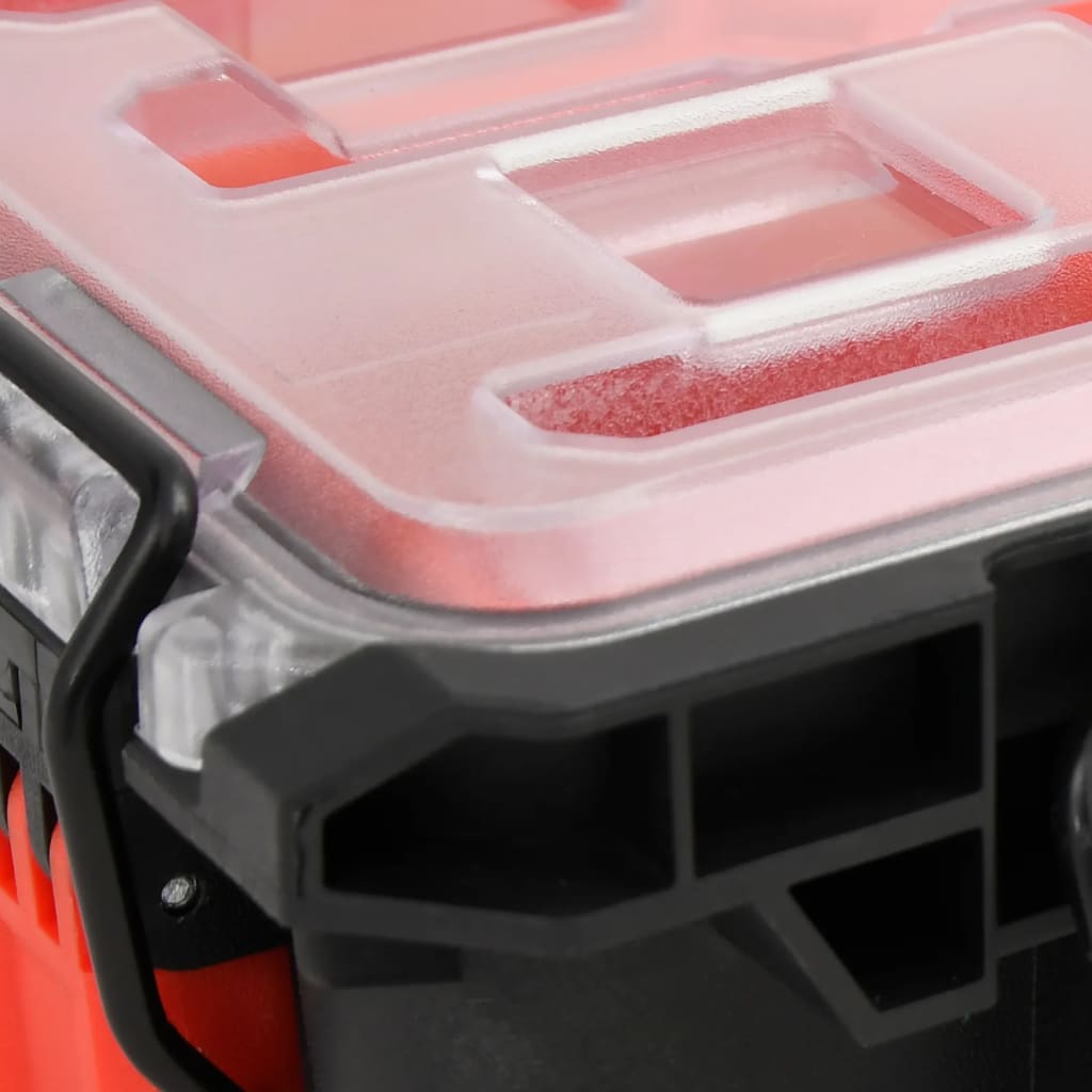 Flightcase draagbaar 55,5x34,5x13,5 cm PP zwart