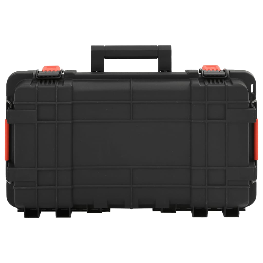 Flightcase draagbaar 56,5x34x16 cm PP zwart