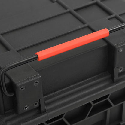 Flightcase draagbaar 56,5x34x16 cm PP zwart