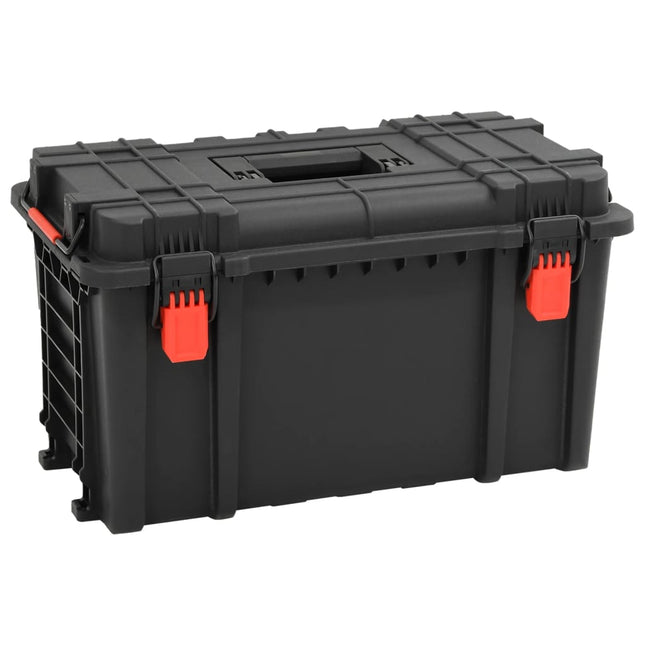 Flightcase draagbaar 57x35x32,5 cm PP zwart