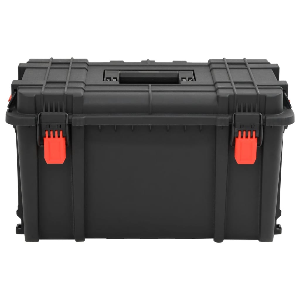 Flightcase draagbaar 57x35x32,5 cm PP zwart
