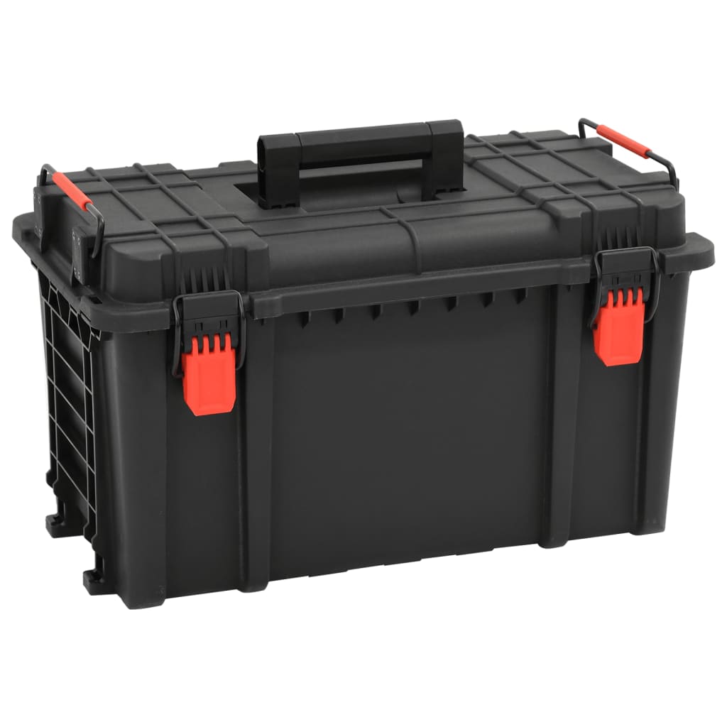 Flightcase draagbaar 57x35x32,5 cm PP zwart