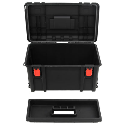 Flightcase draagbaar 57x35x32,5 cm PP zwart