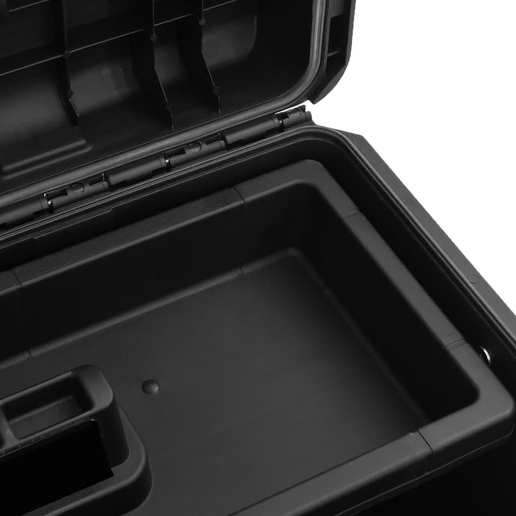 Flightcase draagbaar 57x35x32,5 cm PP zwart