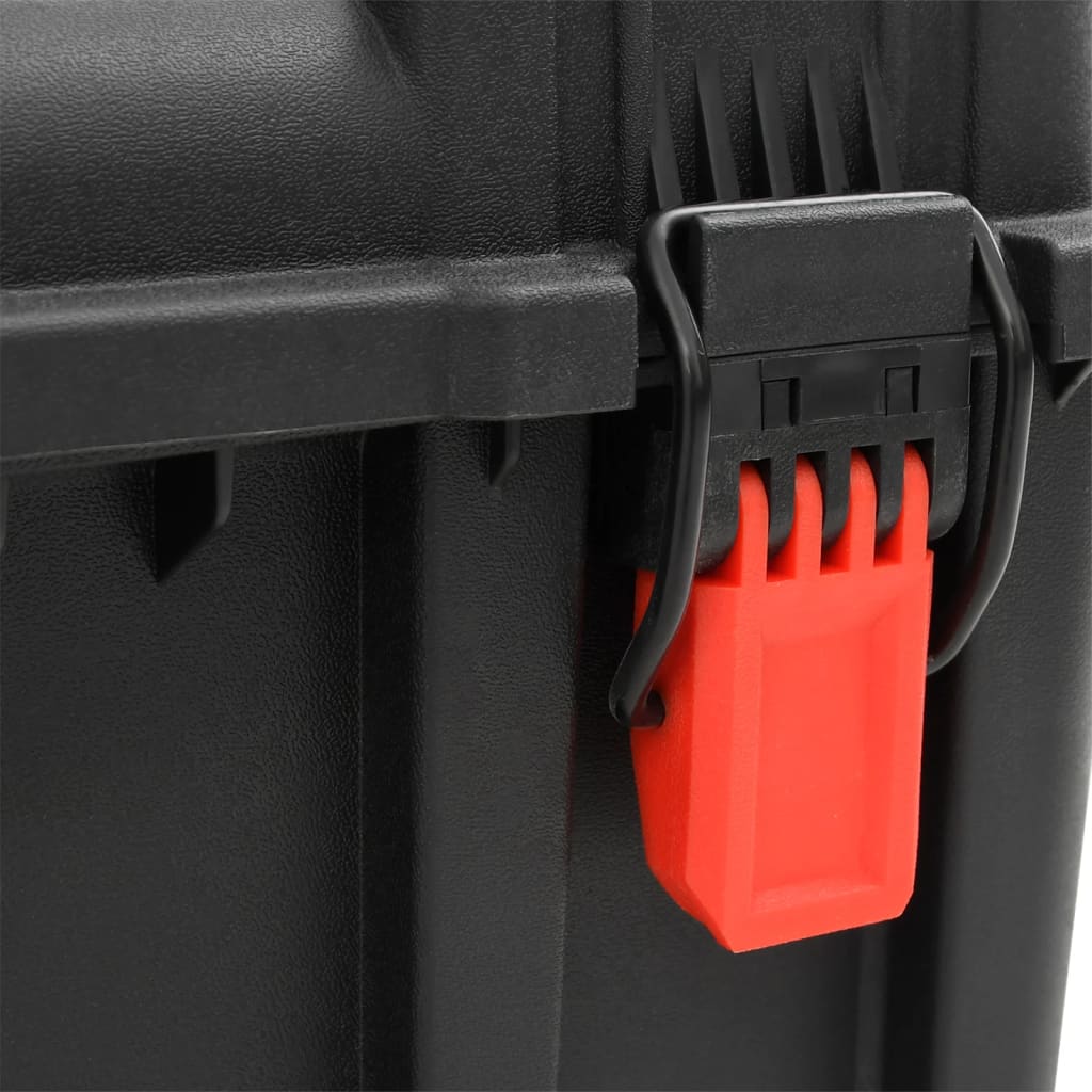 Flightcase draagbaar 57x35x32,5 cm PP zwart