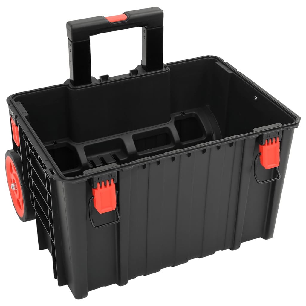 Flightcase draagbaar 56,5x45,5x48 cm PP zwart