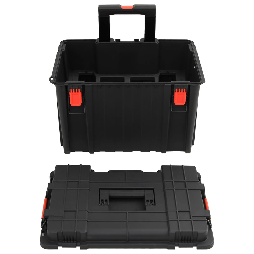 Flightcase draagbaar 56,5x45,5x48 cm PP zwart