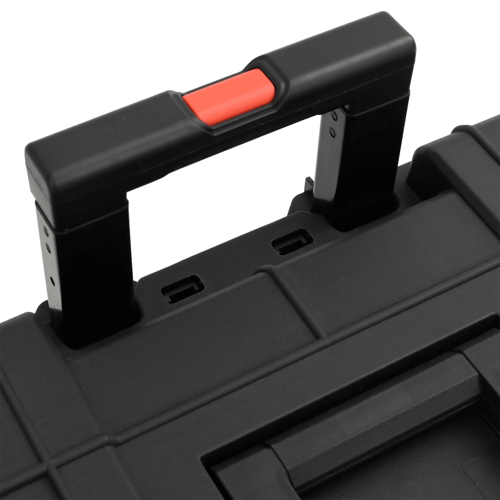 Flightcase draagbaar 56,5x45,5x48 cm PP zwart