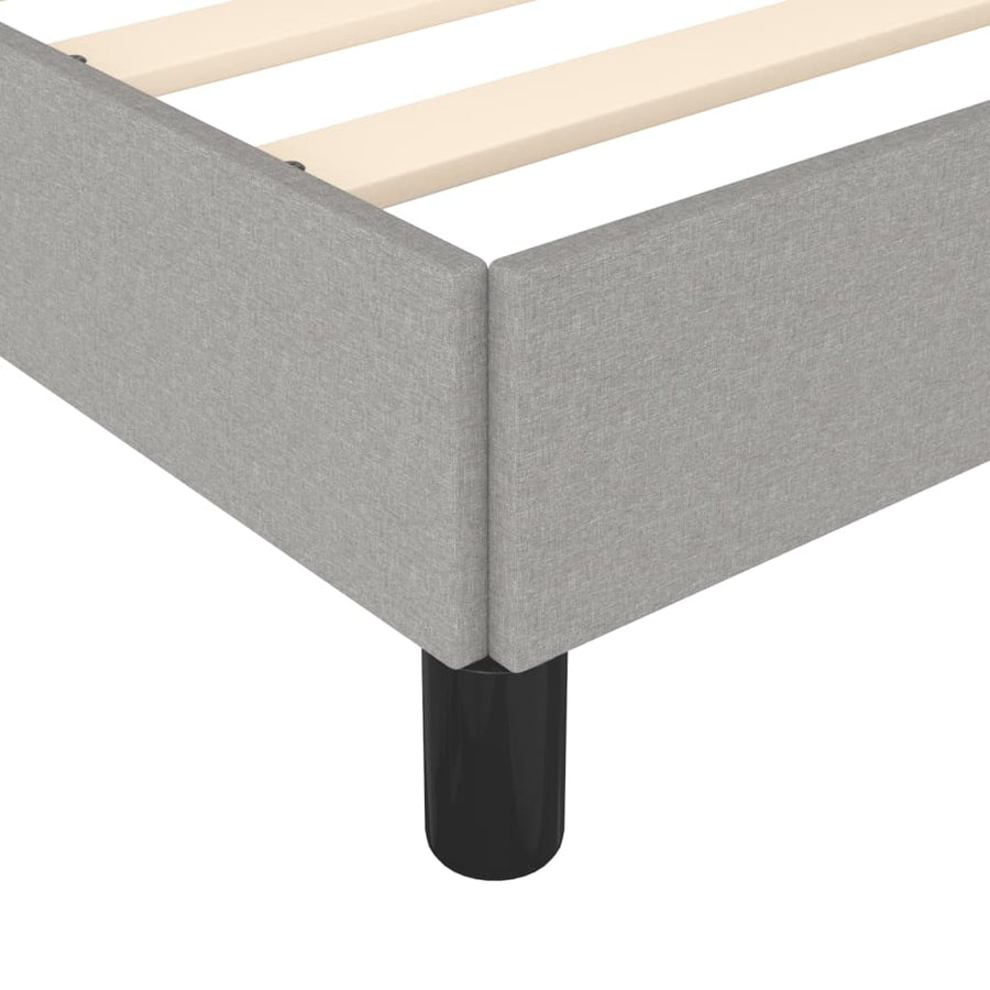 Bedframe stof lichtgrijs 120x190 cm