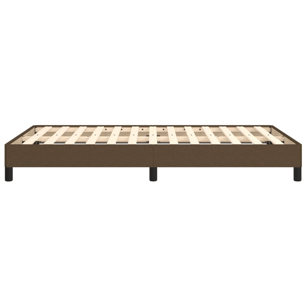 Bedframe stof donkerbruin 120x190 cm