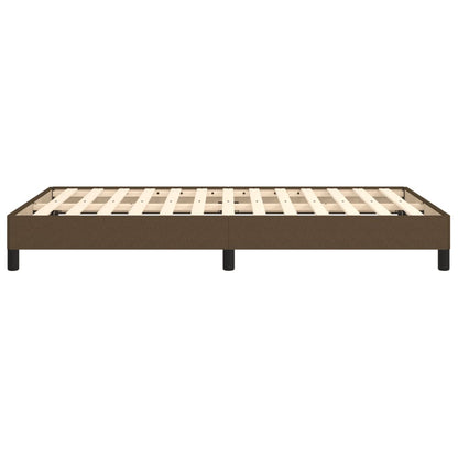 Bedframe stof donkerbruin 120x190 cm