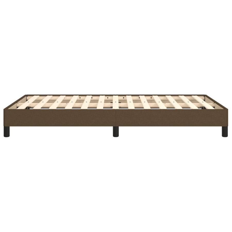 Bedframe stof donkerbruin 120x190 cm