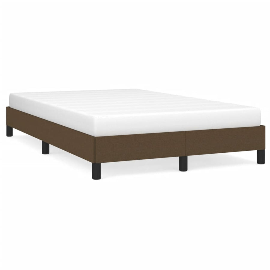 Bedframe stof donkerbruin 120x190 cm