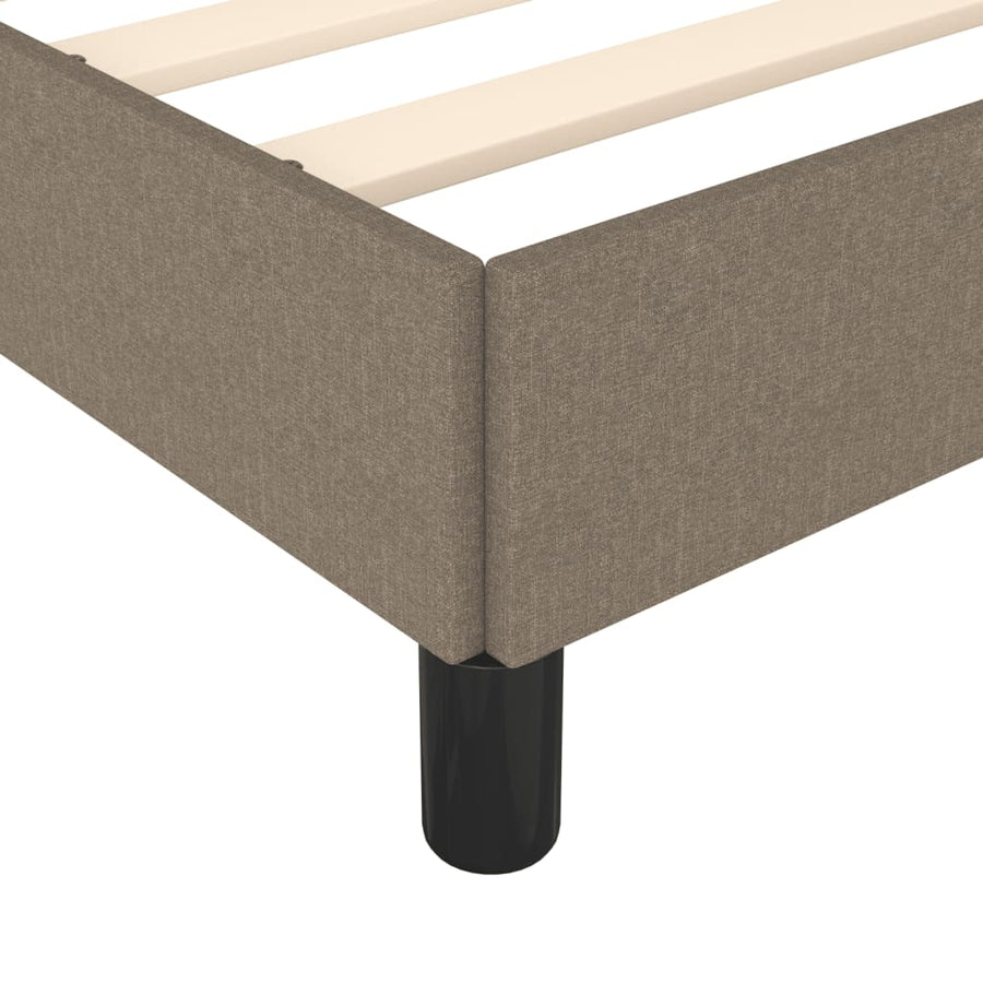 Bedframe stof taupe 120x190 cm