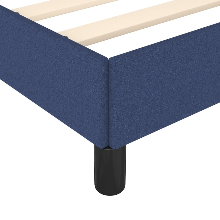 Bedframe stof blauw 120x190 cm