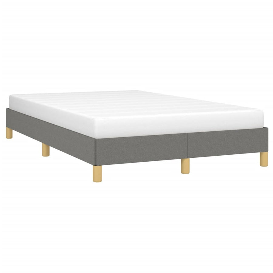 Bedframe stof donkergrijs 120x190 cm