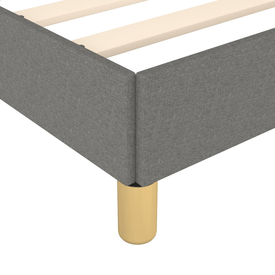 Bedframe stof donkergrijs 120x190 cm