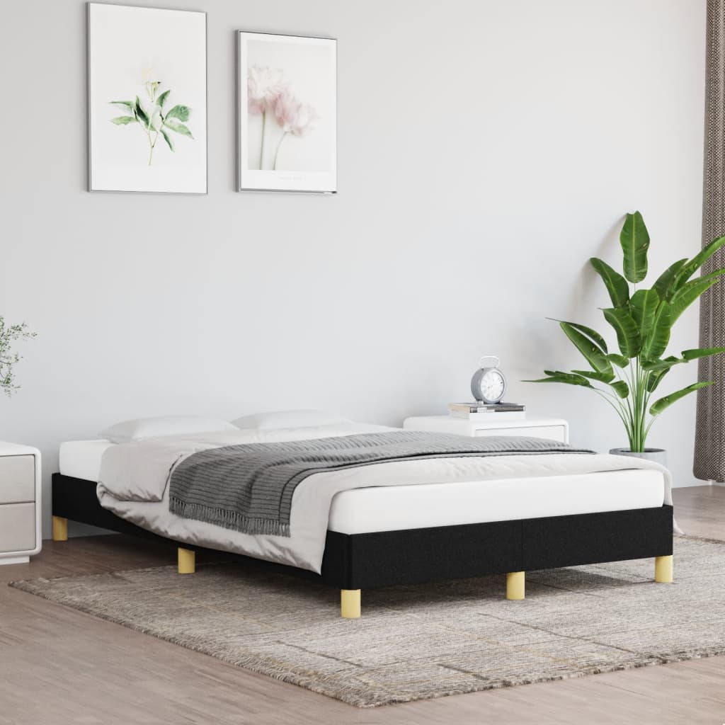 Bedframe stof zwart 120x190 cm