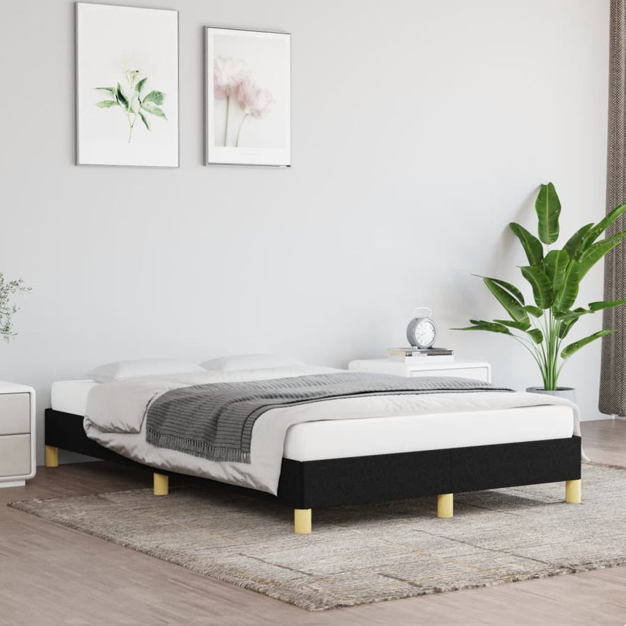 Bedframe stof zwart 120x190 cm