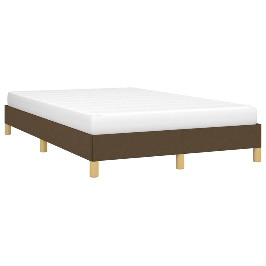 Bedframe stof donkerbruin 120x190 cm
