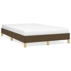 Bedframe 120x190 cm stof donkerbruin