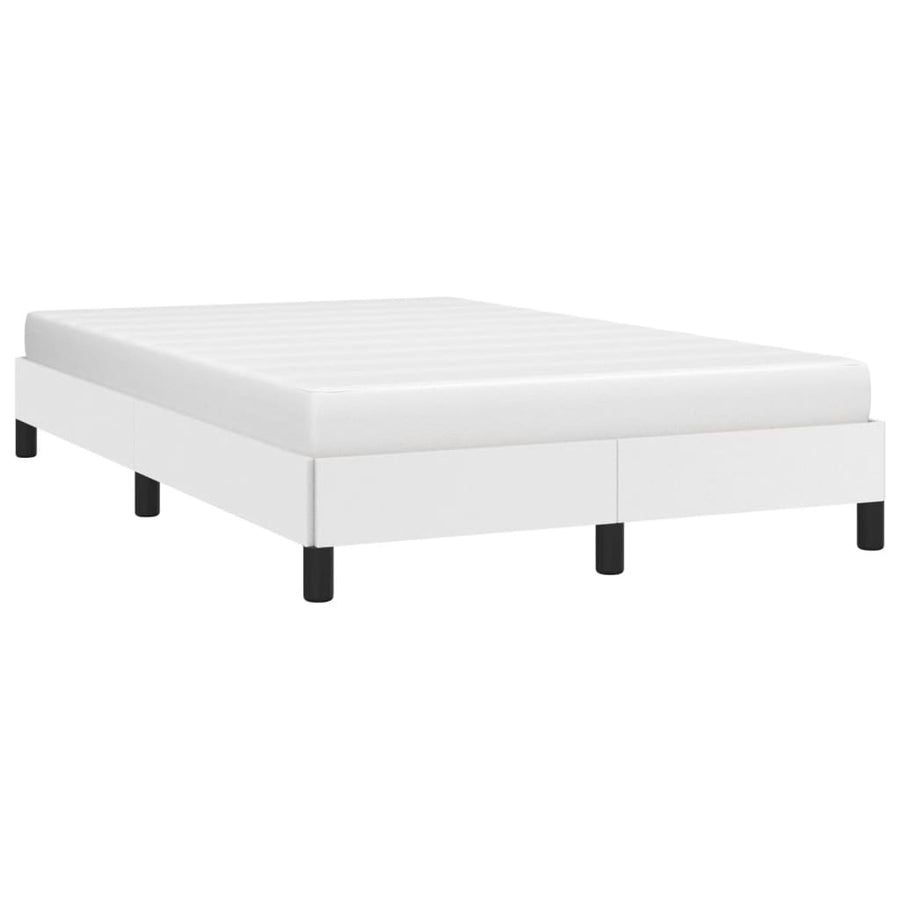 Bedframe kunstleer wit 120x190 cm