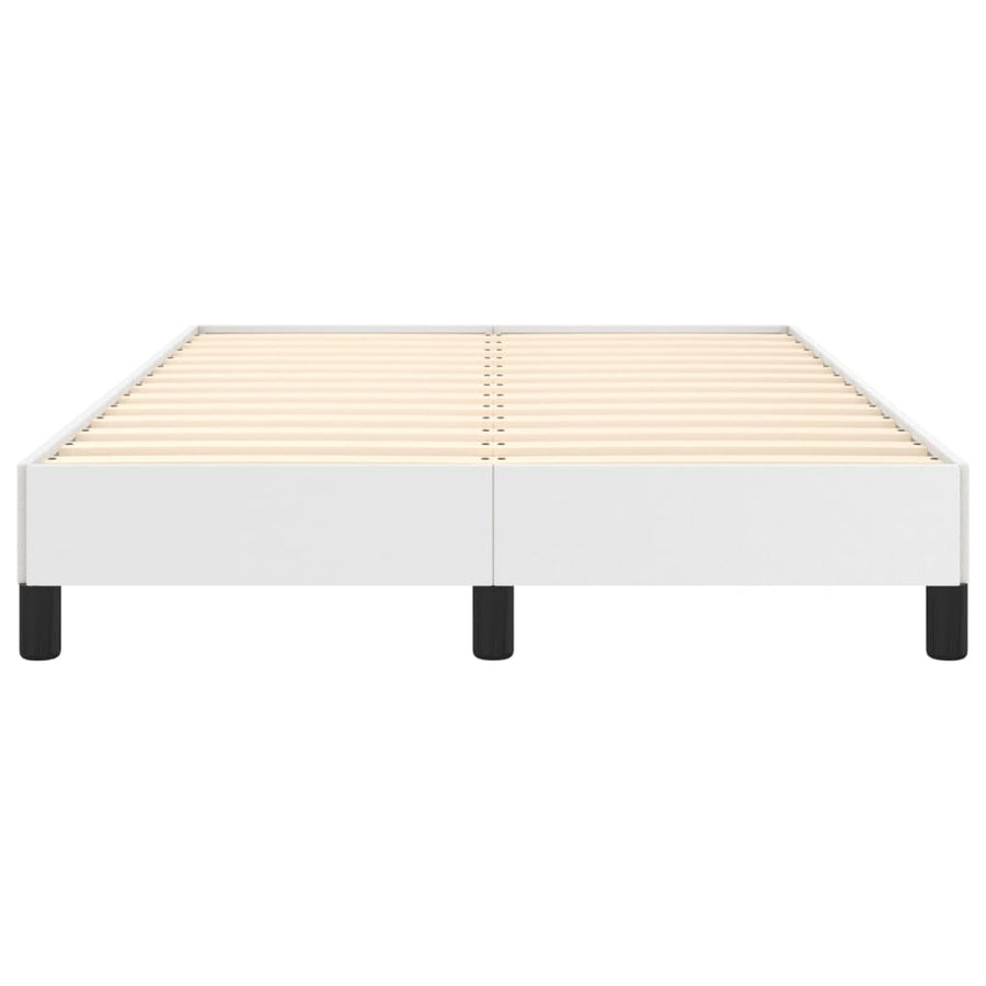 Bedframe kunstleer wit 120x190 cm