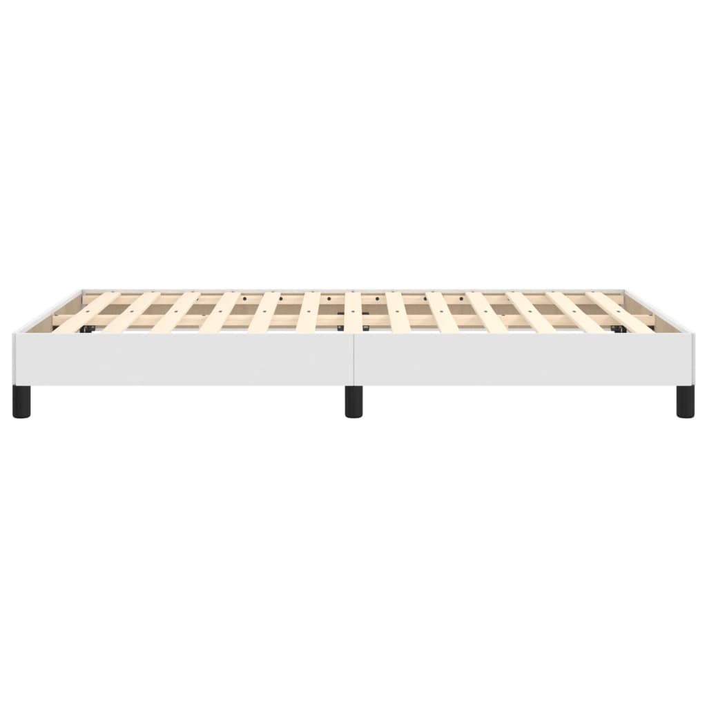 Bedframe kunstleer wit 120x190 cm