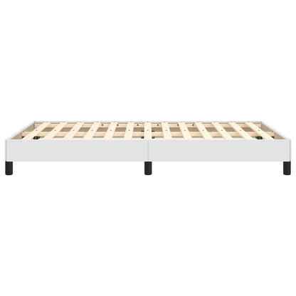Bedframe kunstleer wit 120x190 cm