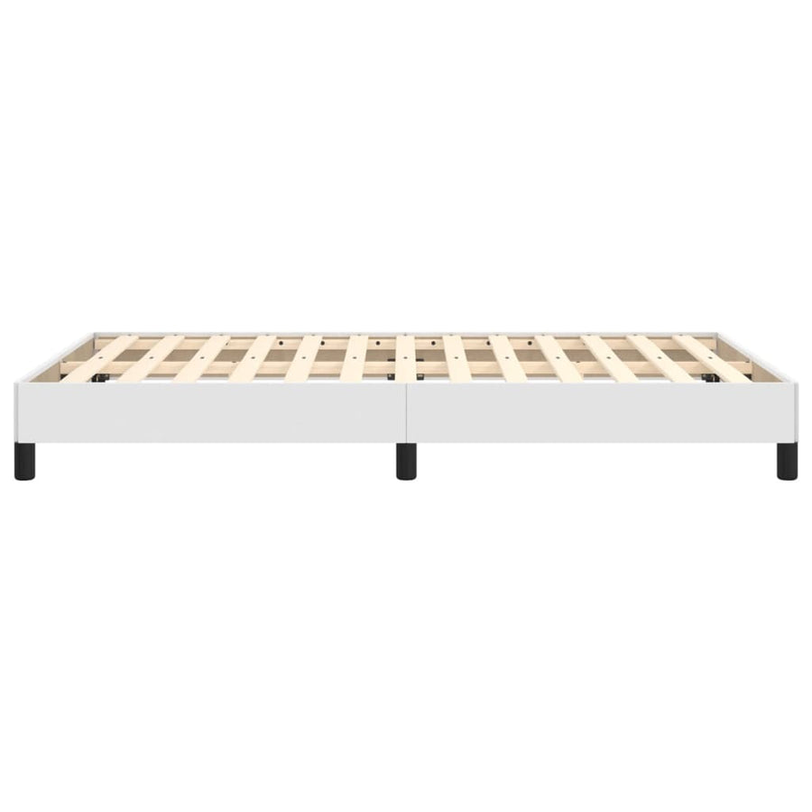Bedframe kunstleer wit 120x190 cm