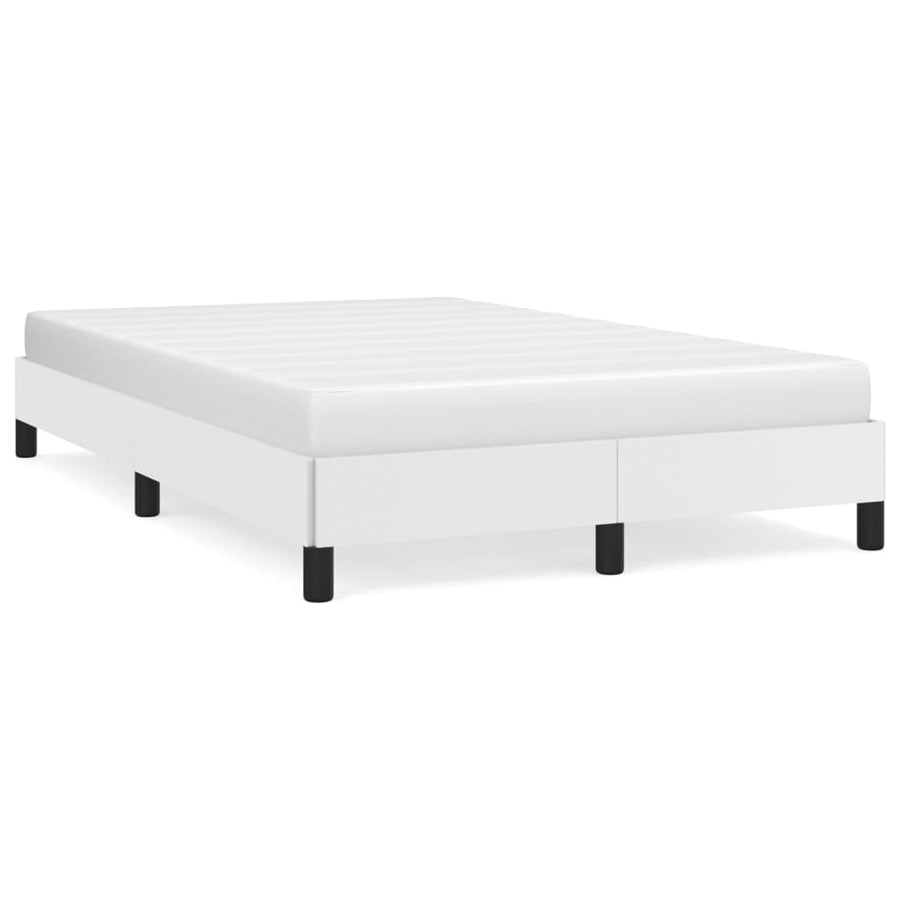 Bedframe kunstleer wit 120x190 cm