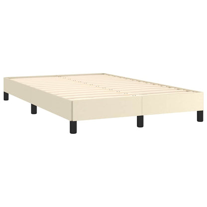 Bedframe zonder matras 120x190 cm kunstleer crème