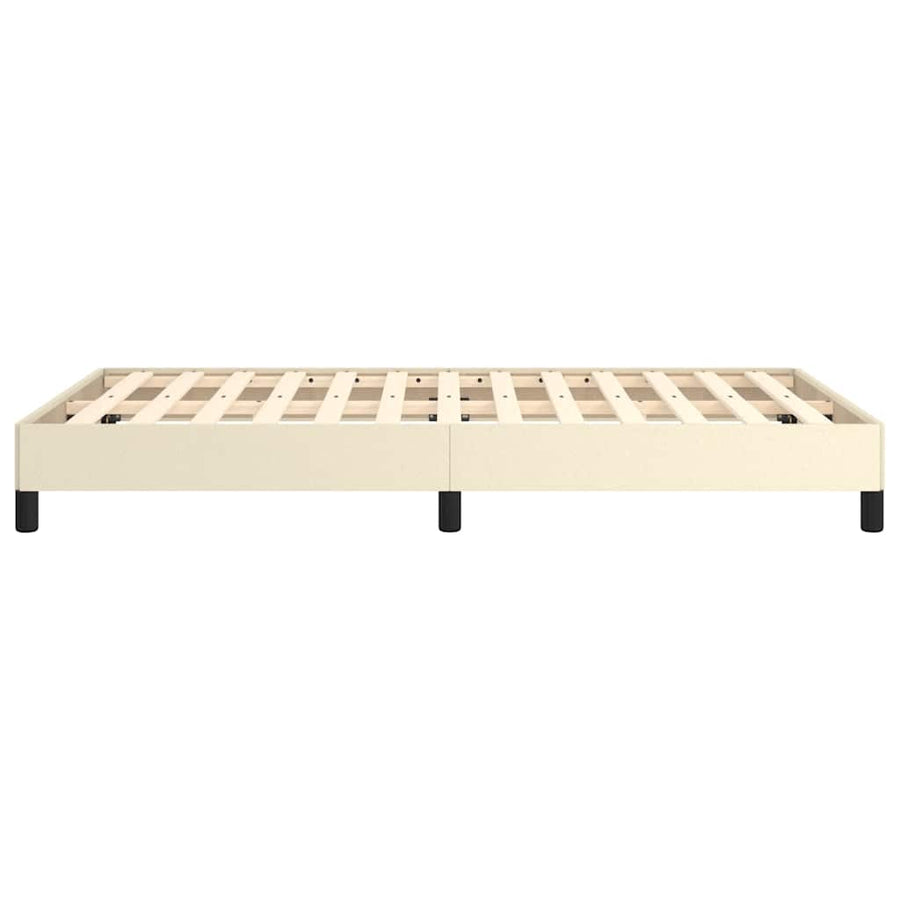 Bedframe zonder matras 120x190 cm kunstleer crème