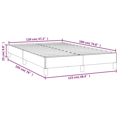 Bedframe zonder matras 120x190 cm kunstleer crème